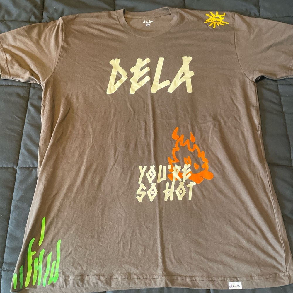 2XL Brown and Orange Dela Tee